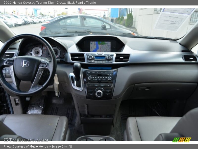 Crystal Black Pearl / Truffle 2011 Honda Odyssey Touring Elite