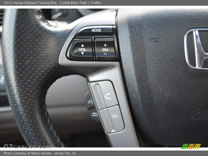 Crystal Black Pearl / Truffle 2011 Honda Odyssey Touring Elite
