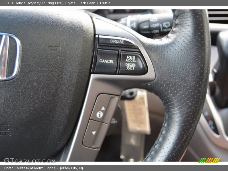 Crystal Black Pearl / Truffle 2011 Honda Odyssey Touring Elite