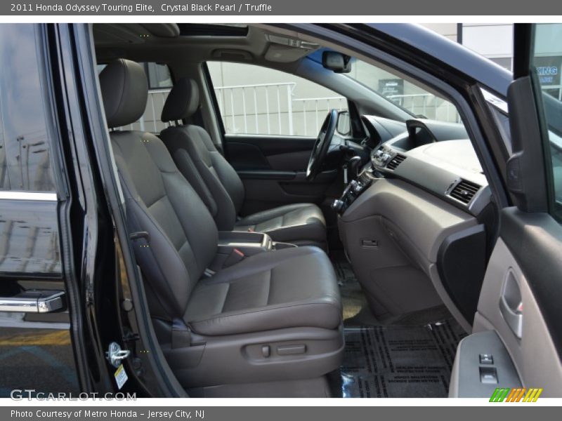 Crystal Black Pearl / Truffle 2011 Honda Odyssey Touring Elite