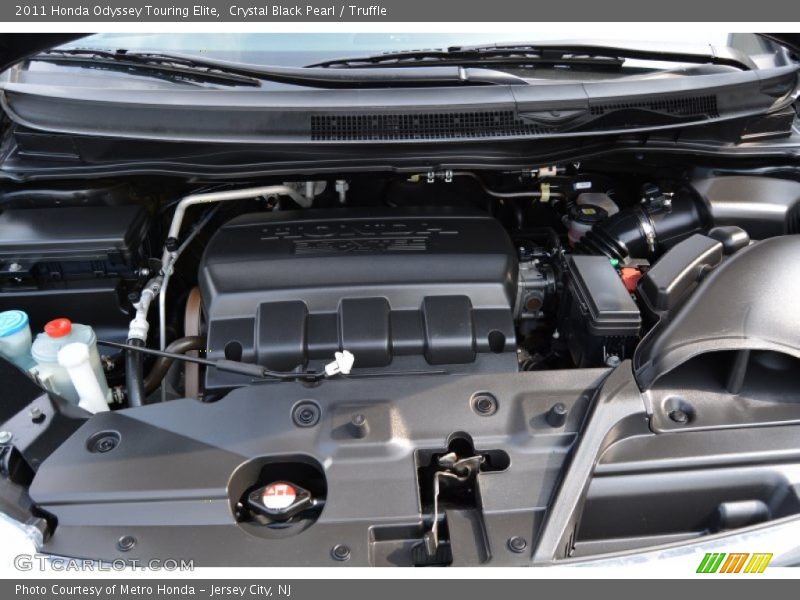 Crystal Black Pearl / Truffle 2011 Honda Odyssey Touring Elite