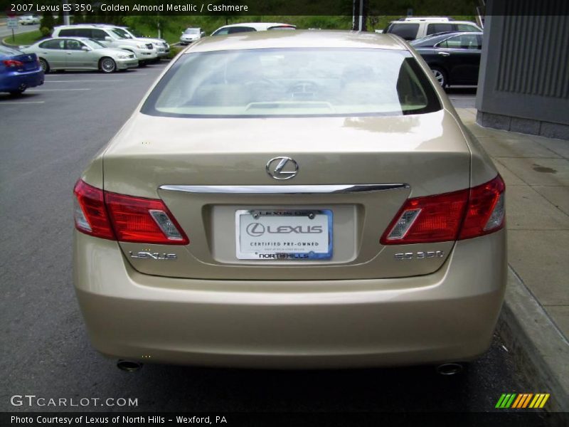 Golden Almond Metallic / Cashmere 2007 Lexus ES 350