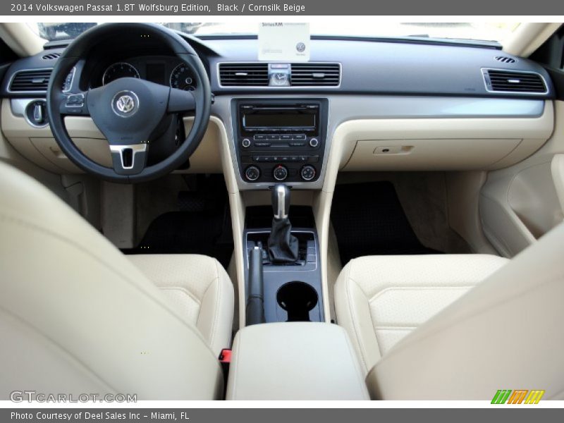 Black / Cornsilk Beige 2014 Volkswagen Passat 1.8T Wolfsburg Edition