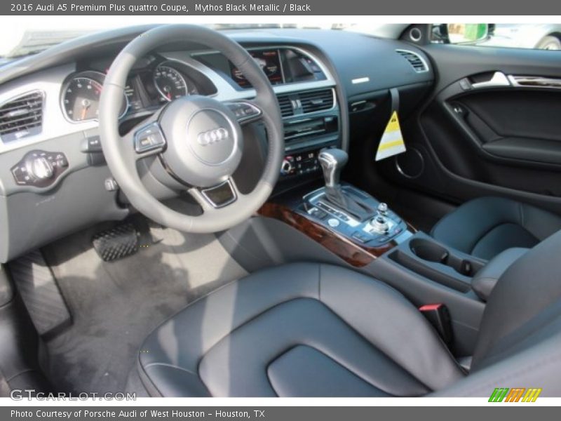 Mythos Black Metallic / Black 2016 Audi A5 Premium Plus quattro Coupe