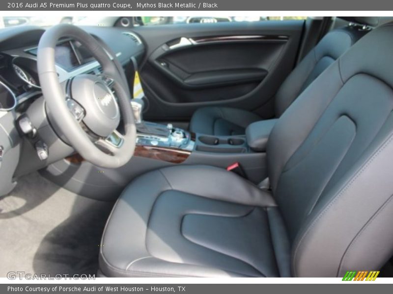 Mythos Black Metallic / Black 2016 Audi A5 Premium Plus quattro Coupe