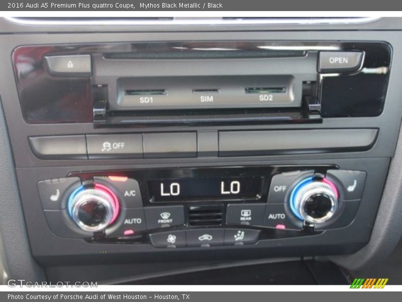 Mythos Black Metallic / Black 2016 Audi A5 Premium Plus quattro Coupe