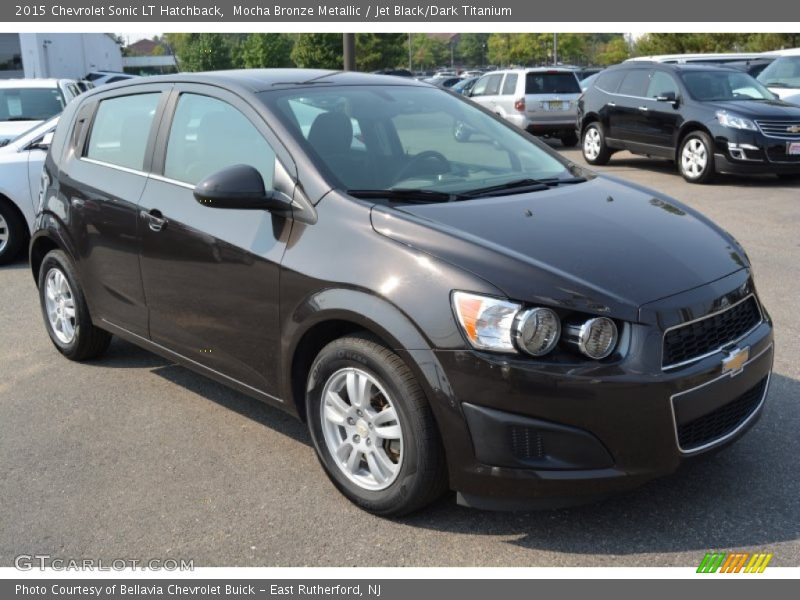 Mocha Bronze Metallic / Jet Black/Dark Titanium 2015 Chevrolet Sonic LT Hatchback