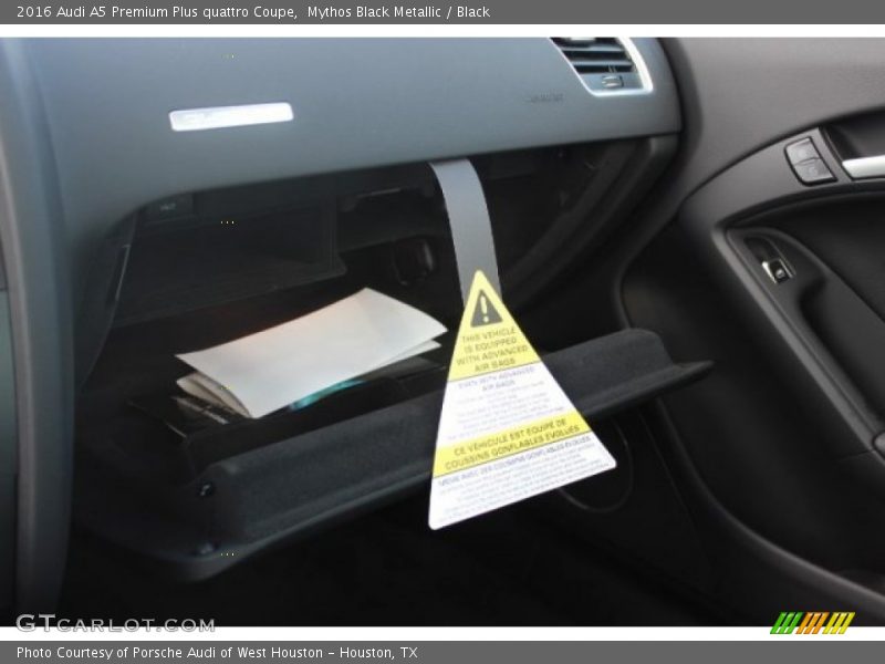 Mythos Black Metallic / Black 2016 Audi A5 Premium Plus quattro Coupe
