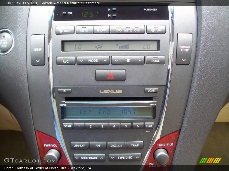Golden Almond Metallic / Cashmere 2007 Lexus ES 350