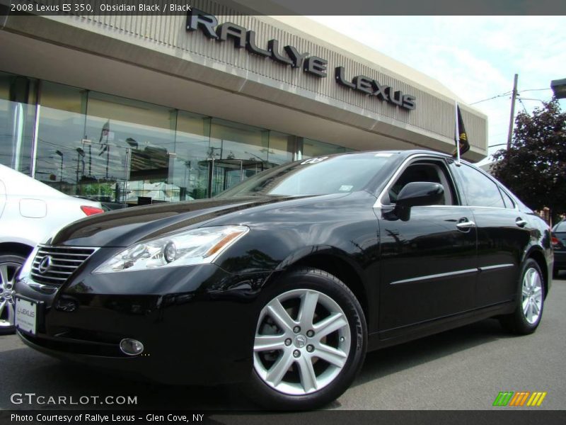 Obsidian Black / Black 2008 Lexus ES 350