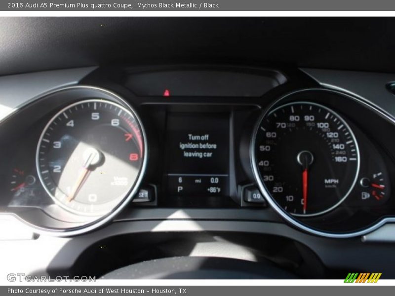 Mythos Black Metallic / Black 2016 Audi A5 Premium Plus quattro Coupe