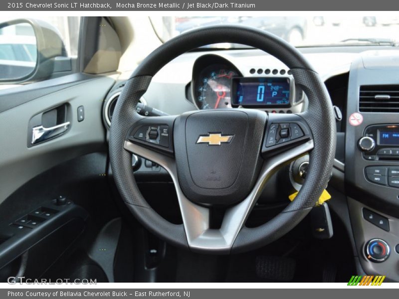 Mocha Bronze Metallic / Jet Black/Dark Titanium 2015 Chevrolet Sonic LT Hatchback