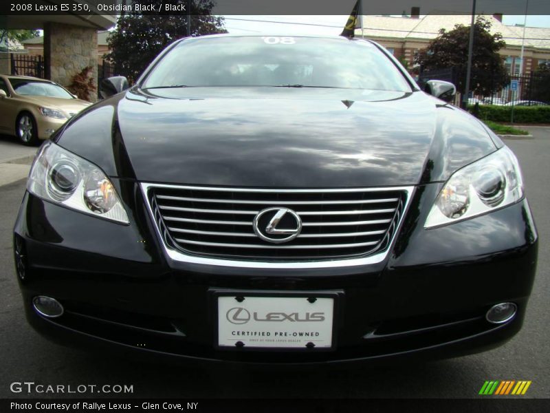 Obsidian Black / Black 2008 Lexus ES 350