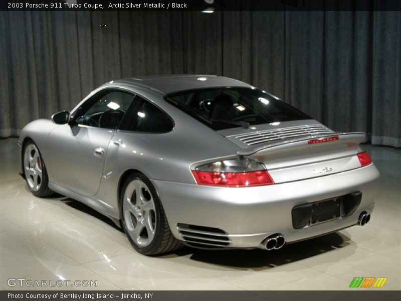 Arctic Silver Metallic / Black 2003 Porsche 911 Turbo Coupe