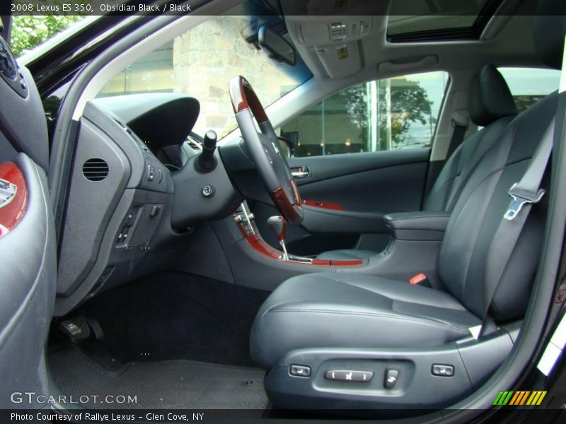 Obsidian Black / Black 2008 Lexus ES 350