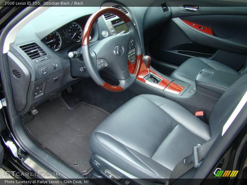 Obsidian Black / Black 2008 Lexus ES 350