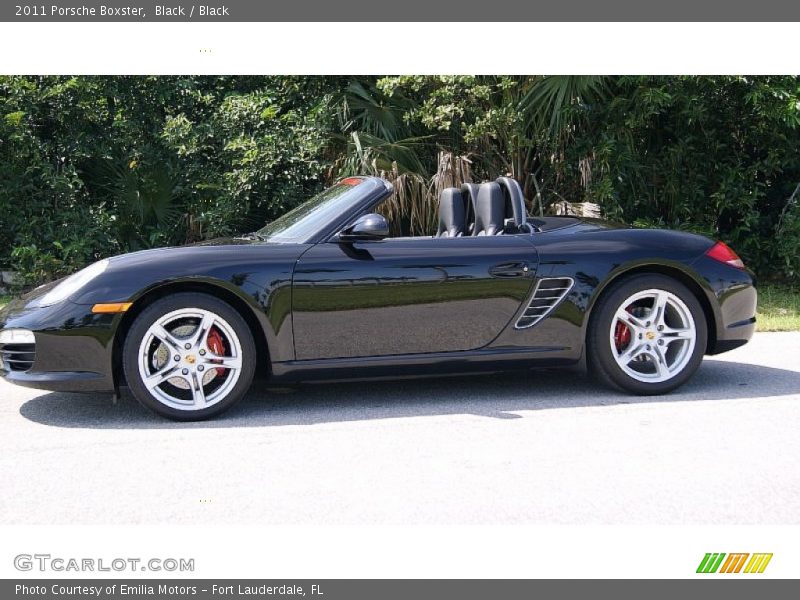 Black / Black 2011 Porsche Boxster