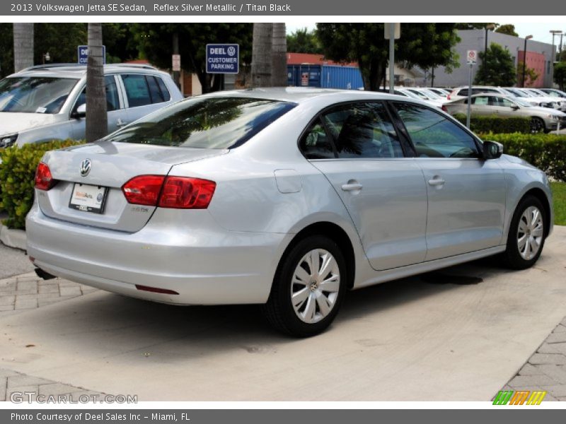 Reflex Silver Metallic / Titan Black 2013 Volkswagen Jetta SE Sedan