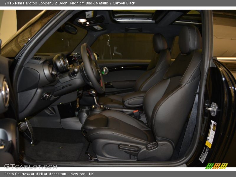  2016 Hardtop Cooper S 2 Door Carbon Black Interior
