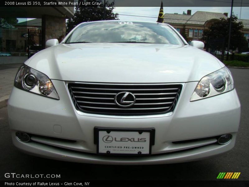 Starfire White Pearl / Light Gray 2008 Lexus ES 350