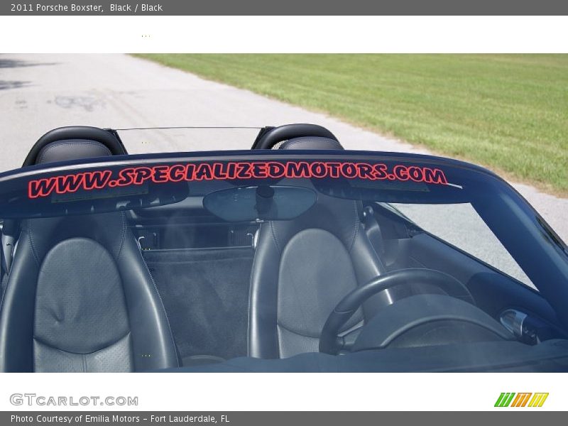 Black / Black 2011 Porsche Boxster