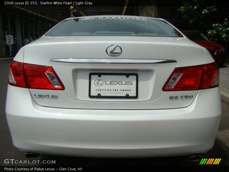 Starfire White Pearl / Light Gray 2008 Lexus ES 350
