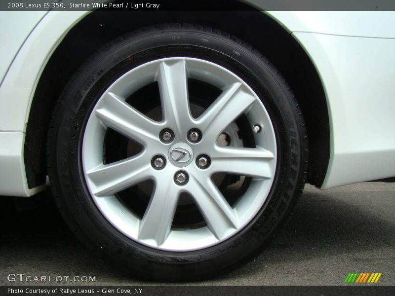 Starfire White Pearl / Light Gray 2008 Lexus ES 350