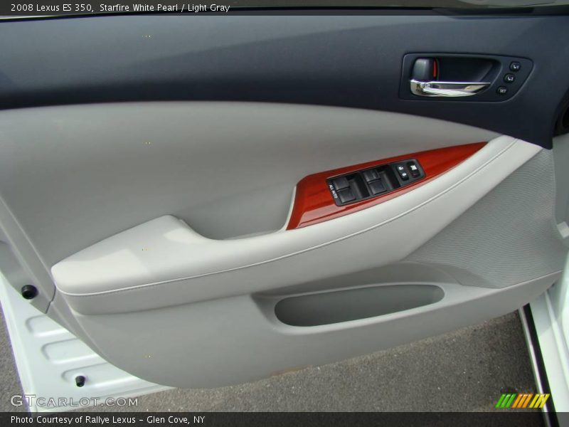 Starfire White Pearl / Light Gray 2008 Lexus ES 350