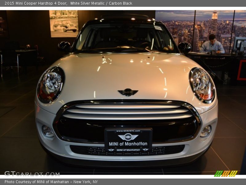 White Silver Metallic / Carbon Black 2015 Mini Cooper Hardtop 4 Door