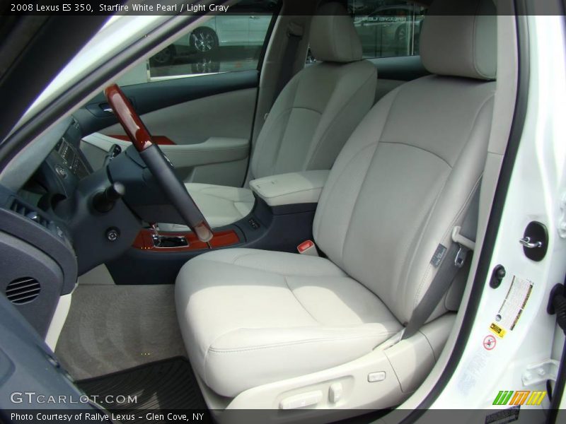 Starfire White Pearl / Light Gray 2008 Lexus ES 350