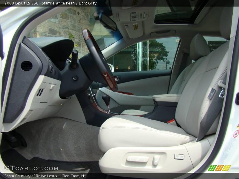 Starfire White Pearl / Light Gray 2008 Lexus ES 350