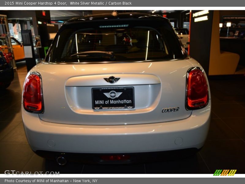 White Silver Metallic / Carbon Black 2015 Mini Cooper Hardtop 4 Door