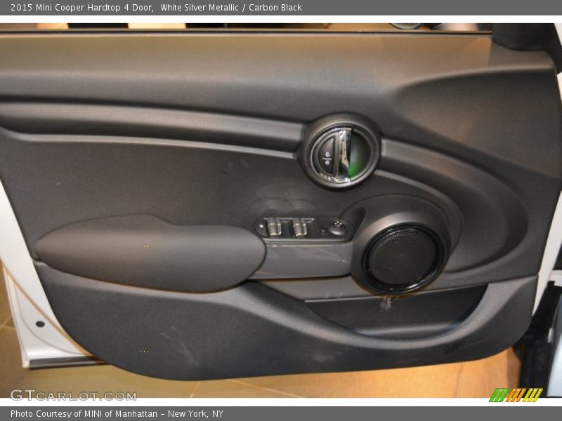 White Silver Metallic / Carbon Black 2015 Mini Cooper Hardtop 4 Door