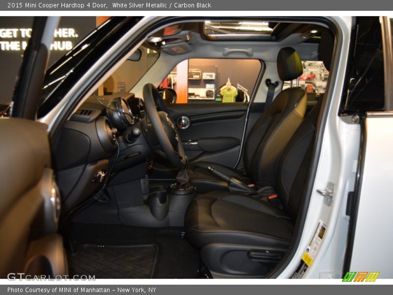 White Silver Metallic / Carbon Black 2015 Mini Cooper Hardtop 4 Door