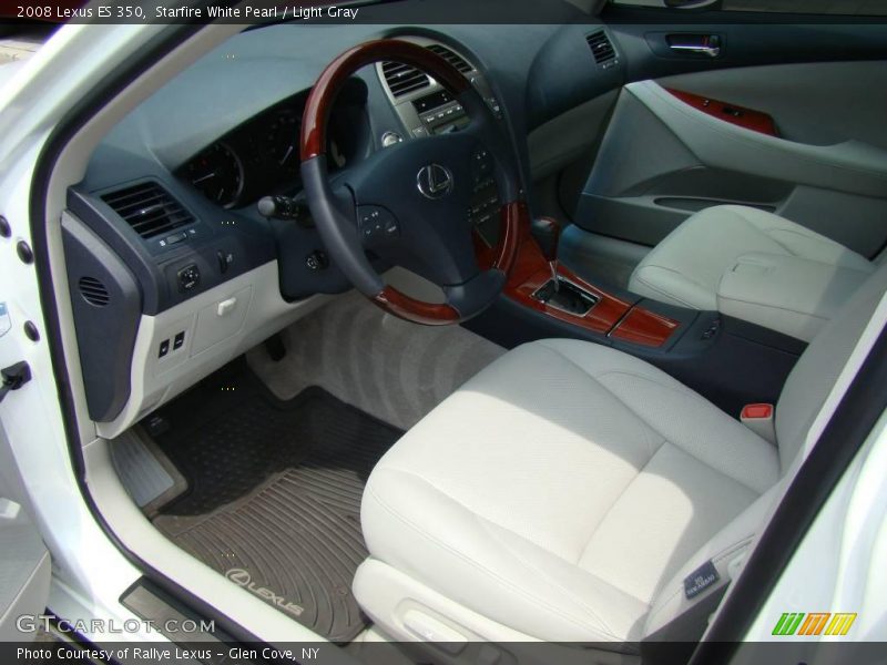 Starfire White Pearl / Light Gray 2008 Lexus ES 350