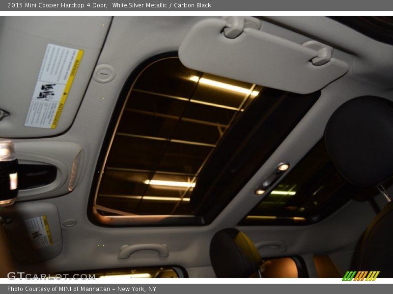 White Silver Metallic / Carbon Black 2015 Mini Cooper Hardtop 4 Door