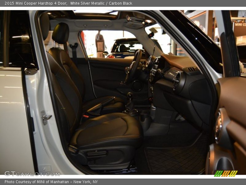 White Silver Metallic / Carbon Black 2015 Mini Cooper Hardtop 4 Door