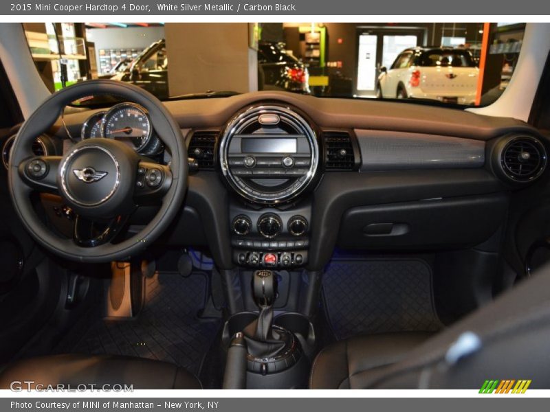 White Silver Metallic / Carbon Black 2015 Mini Cooper Hardtop 4 Door