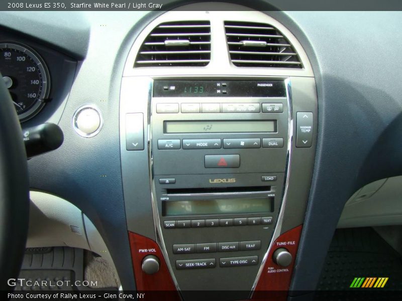 Starfire White Pearl / Light Gray 2008 Lexus ES 350