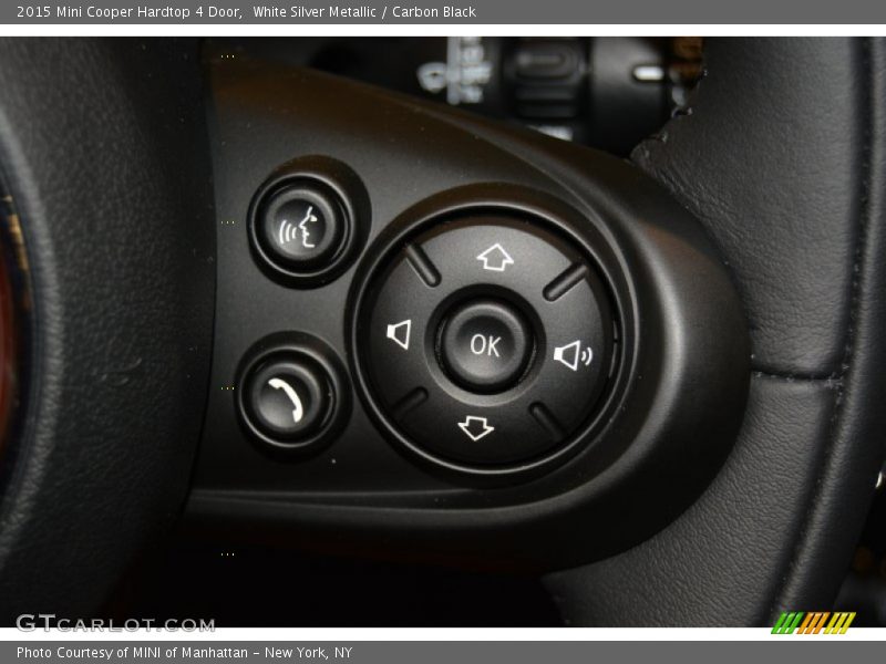 White Silver Metallic / Carbon Black 2015 Mini Cooper Hardtop 4 Door