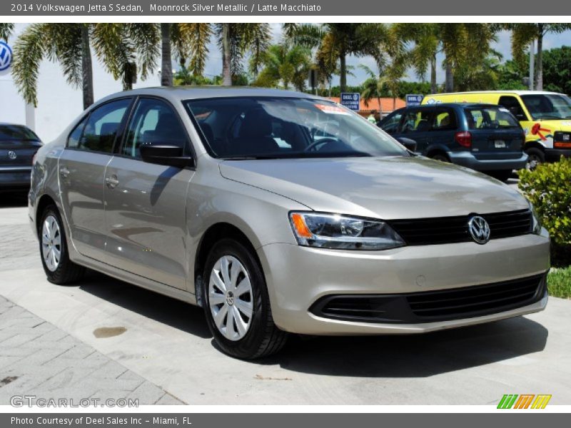 Moonrock Silver Metallic / Latte Macchiato 2014 Volkswagen Jetta S Sedan
