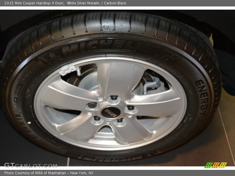 White Silver Metallic / Carbon Black 2015 Mini Cooper Hardtop 4 Door