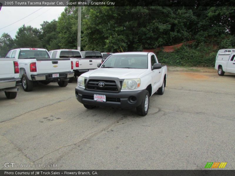 Super White / Graphite Gray 2005 Toyota Tacoma Regular Cab