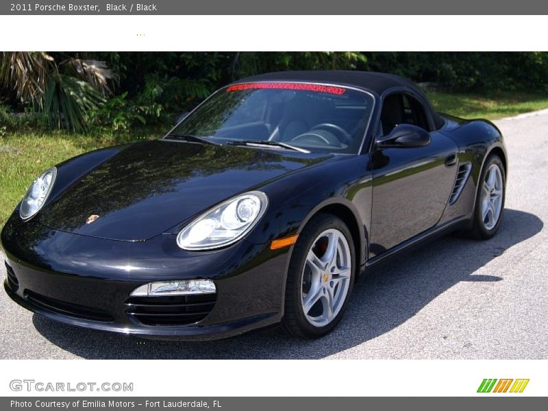 Black / Black 2011 Porsche Boxster