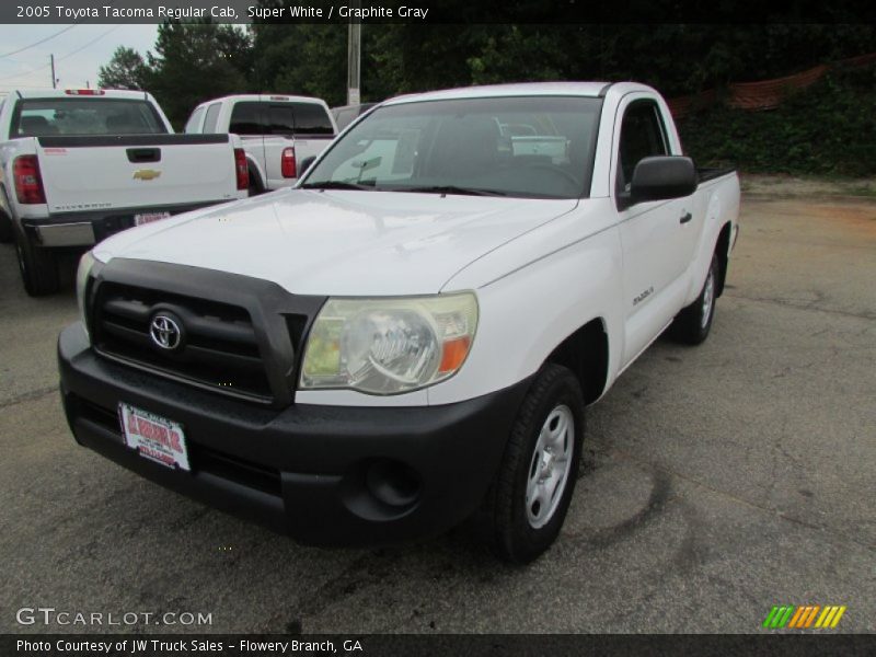 Super White / Graphite Gray 2005 Toyota Tacoma Regular Cab