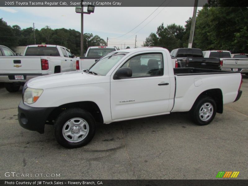 Super White / Graphite Gray 2005 Toyota Tacoma Regular Cab