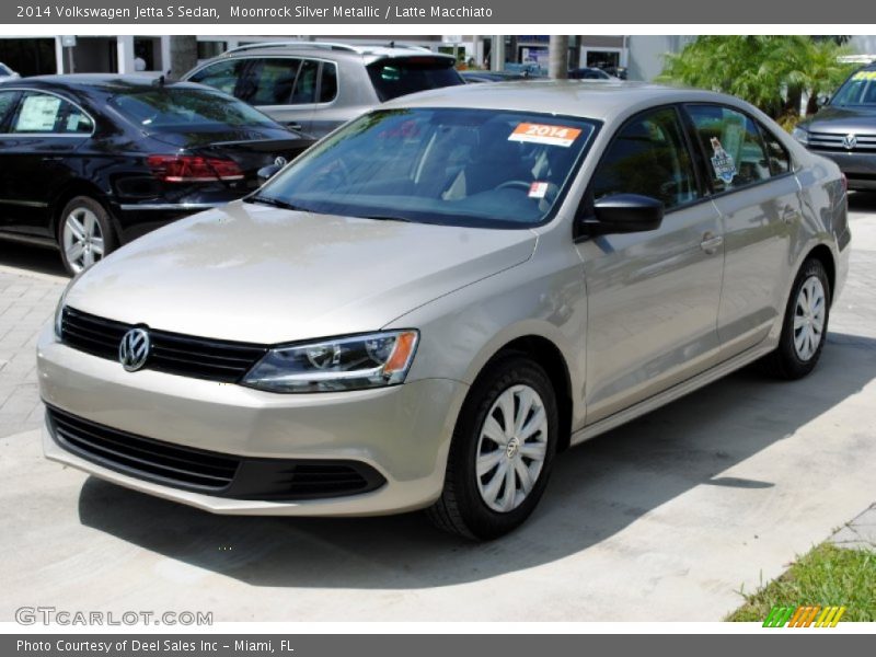 Moonrock Silver Metallic / Latte Macchiato 2014 Volkswagen Jetta S Sedan