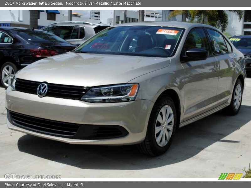 Moonrock Silver Metallic / Latte Macchiato 2014 Volkswagen Jetta S Sedan