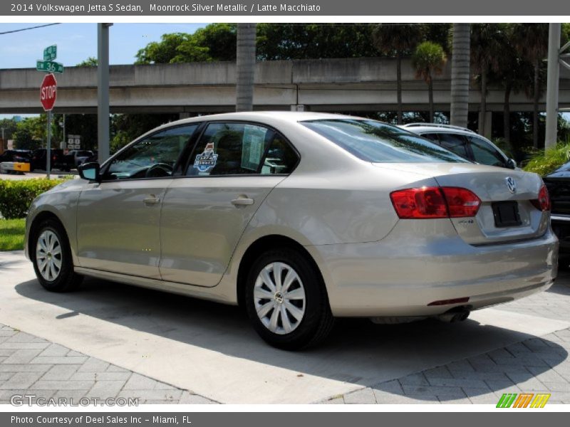 Moonrock Silver Metallic / Latte Macchiato 2014 Volkswagen Jetta S Sedan