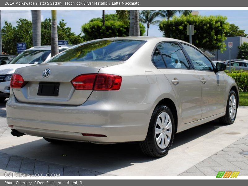 Moonrock Silver Metallic / Latte Macchiato 2014 Volkswagen Jetta S Sedan